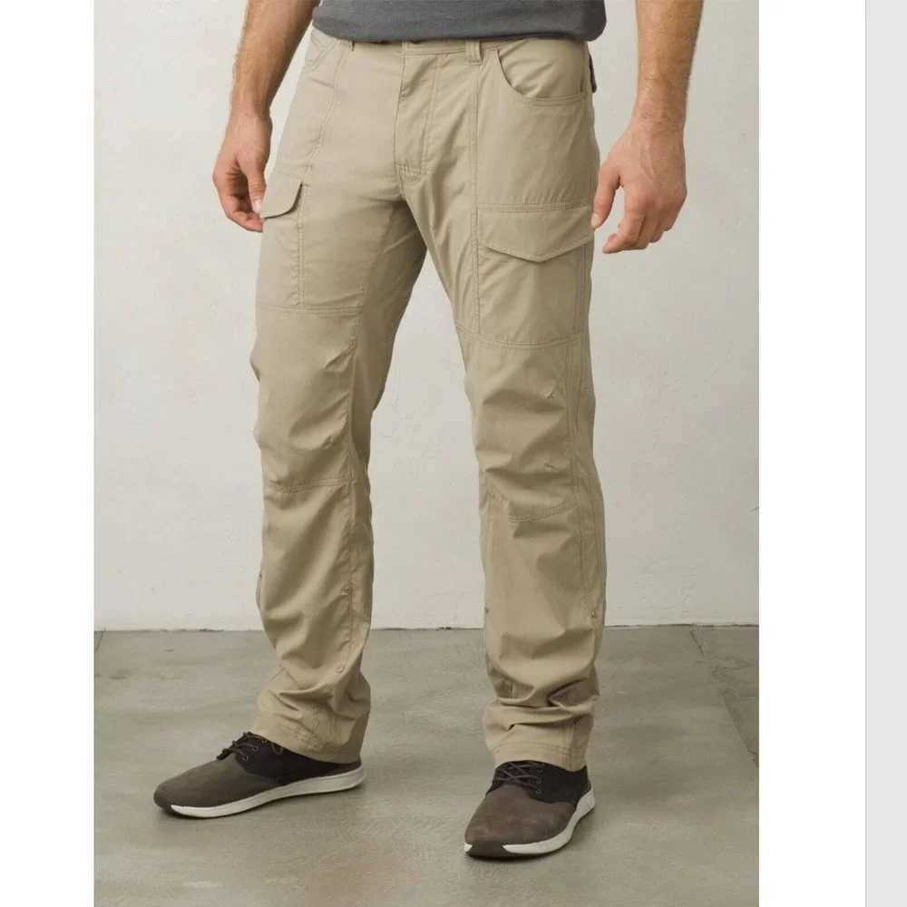 Prana Broadfield Pants Mens 38 W x 32 L Dark Khaki - Picture 1 of 5